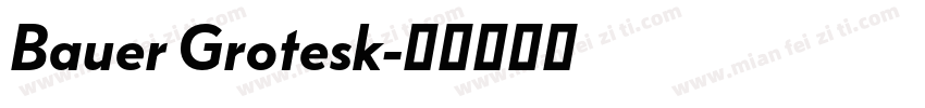Bauer Grotesk字体转换